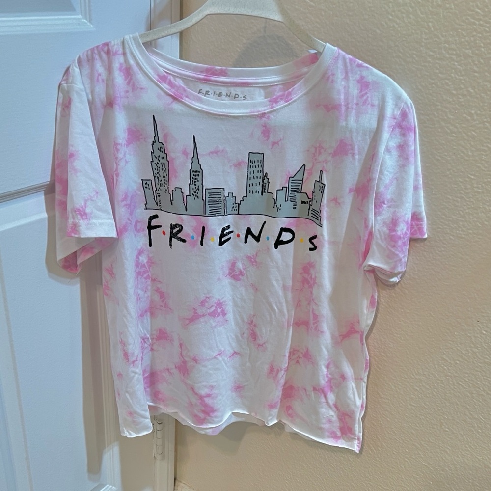 NWT-FRIENDS TV SHOW-Tie Dye-NY City Skyline Graphic T-Shirt-Sz XXL